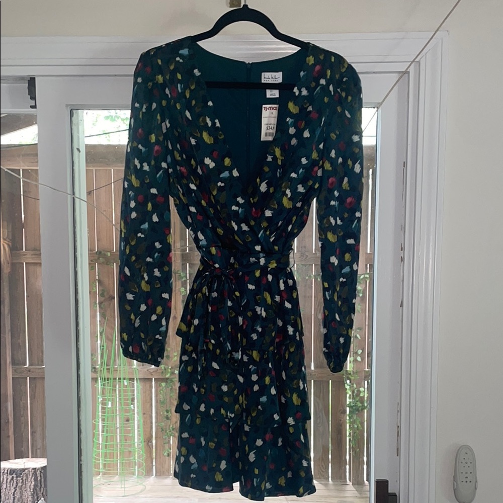 Stylish Long Sleeve Floral Dress